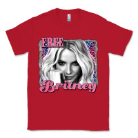 Red free britney Classic Tee - AdoDesignShop