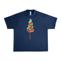 Navy bluered lollipop Urban Heavy Tee - AdoDesignShop