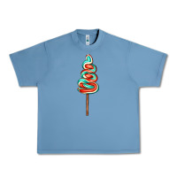 Pebble Blue bluered lollipop Urban Heavy Tee - AdoDesignShop
