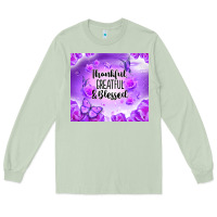 Matcha thankful greatful blessed Long Sleeve Tee - NancyCooperArtShop
