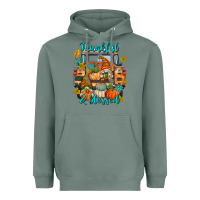 Thankful Blessed Heavyweight Hoodie | Teevron