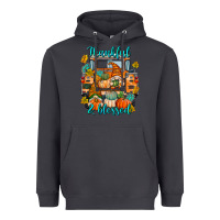 Smoke Thankful Blessed Heavyweight Hoodie - texasbilliewilder