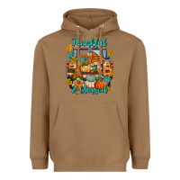 Toasted Coconut Thankful Blessed Heavyweight Hoodie - texasbilliewilder