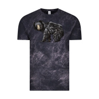 Cloud Black Sloth Bear Vintage Tee - LillyAllenDesigns