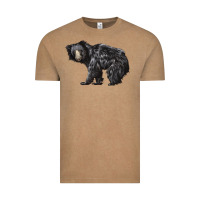 Vintage Coffee Sloth Bear Vintage Tee - LillyAllenDesigns