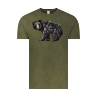 Vintage Olive Sloth Bear Vintage Tee - LillyAllenDesigns
