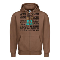 Chestnut mama it s okay Zipper Hoodie - Artiststas
