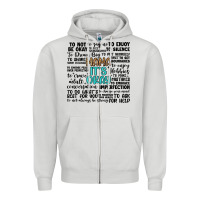 Dove Grey mama it s okay Zipper Hoodie - Artiststas