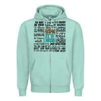 Seafoam mama it s okay Zipper Hoodie - Artiststas