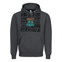 Smoke mama it s okay Zipper Hoodie - Artiststas