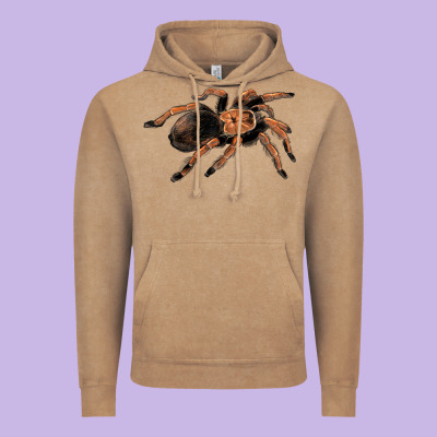 Mexican Red Knee Tarantula Vintage Hoodie Designed By Lillyallendesigns