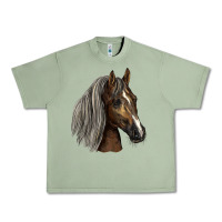 Oil Green Tennessee Horse Urban Heavy Tee - LillyAllenDesigns