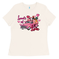 Bone loads of love valentine's day farm truck Ladies Tee - FaDigitalArtStudio