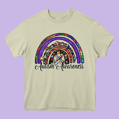 Autism Awareness Heavy Core Tee Designed By Sublimationcraftshop