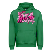 Emerald Not all heroes wear capes Cancer Awareness Urban Hoodie - FaDigitalArtStudio