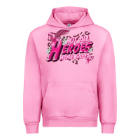 Fuchsia Pink Not all heroes wear capes Cancer Awareness Urban Hoodie - FaDigitalArtStudio