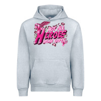 Heather Grey Not all heroes wear capes Cancer Awareness Urban Hoodie - FaDigitalArtStudio