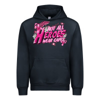 Navy Not all heroes wear capes Cancer Awareness Urban Hoodie - FaDigitalArtStudio