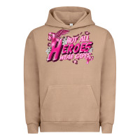 Pigment Burro Not all heroes wear capes Cancer Awareness Urban Hoodie - FaDigitalArtStudio