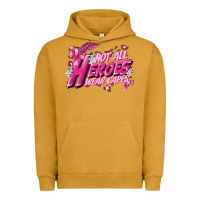 Pigment Peanut Butter Not all heroes wear capes Cancer Awareness Urban Hoodie - FaDigitalArtStudio