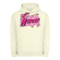 Pigment Pistachio Not all heroes wear capes Cancer Awareness Urban Hoodie - FaDigitalArtStudio