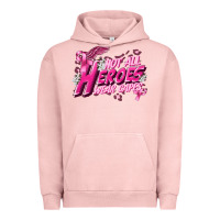 Pigment Salmon Not all heroes wear capes Cancer Awareness Urban Hoodie - FaDigitalArtStudio