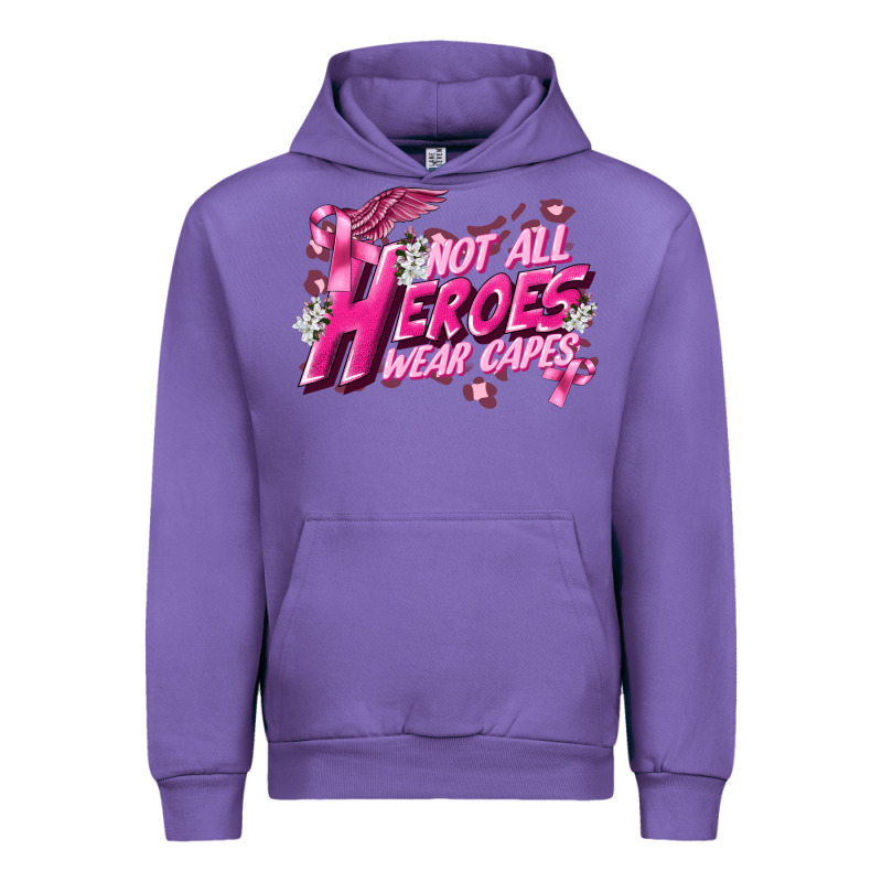 Not All Heroes Wear Capes Cancer Awareness Urban Hoodie by FaDigitalArtStudio | Teevron