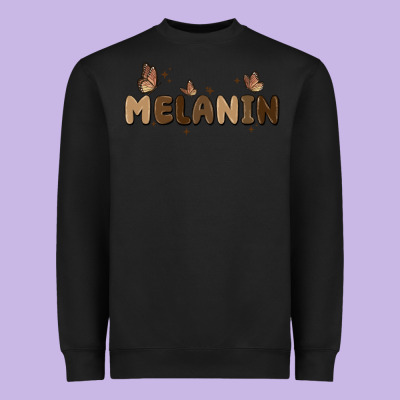 Melanin Heavyweight Sweatshirt Designed By Maliassmallbusiness