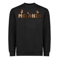 Black melanin Heavyweight Sweatshirt - MaliasSmallBusiness