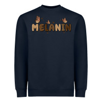 Navy melanin Heavyweight Sweatshirt - MaliasSmallBusiness