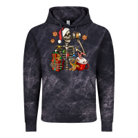 Cloud Black christmas skeleton coffee Vintage Hoodie - Jasminsmagicworld