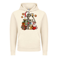 Vintage Artic christmas skeleton coffee Vintage Hoodie - Jasminsmagicworld