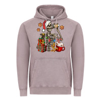 Vintage Zinc christmas skeleton coffee Vintage Hoodie - Jasminsmagicworld
