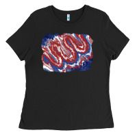Patriotic Tie Dye Background Ladies Tee | Teevron