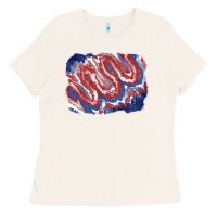 Bone Patriotic tie dye background Ladies Tee - CowGirlArtShop