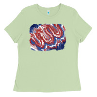 Matcha Patriotic tie dye background Ladies Tee - CowGirlArtShop