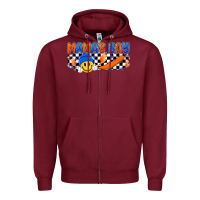 Burgundy mama s boy Zipper Hoodie - Artiststas