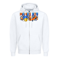 White mama s boy Zipper Hoodie - Artiststas