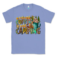 Colony Blue Weekends Coffee And Camping Classic Tee - CowhideDigitalArt