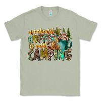 Matcha Weekends Coffee And Camping Classic Tee - CowhideDigitalArt