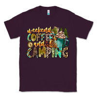 Plum Weekends Coffee And Camping Classic Tee - CowhideDigitalArt