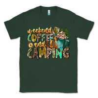 Sports Green Weekends Coffee And Camping Classic Tee - CowhideDigitalArt