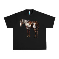 Black Mustang Horse Urban Heavy Tee - LillyAllenDesigns