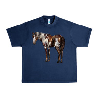 Navy Mustang Horse Urban Heavy Tee - LillyAllenDesigns