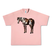 Salmon Mustang Horse Urban Heavy Tee - LillyAllenDesigns