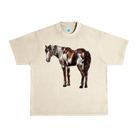 Sandshell Mustang Horse Urban Heavy Tee - LillyAllenDesigns