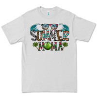 Dove Grey summer mama Premium Tee - CowhideDigitalArt