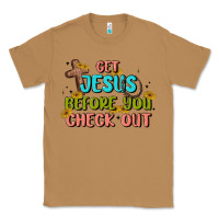 Toasted Coconut get jesus before you check out Classic Tee - MaliasSmallBusiness