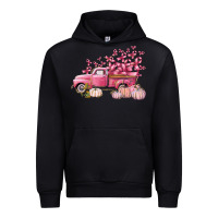 Black Breast Cancer truck Urban Hoodie - FaDigitalArtStudio