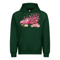 Forest Green Breast Cancer truck Urban Hoodie - FaDigitalArtStudio